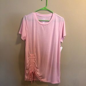Peach Tee with Pucker
